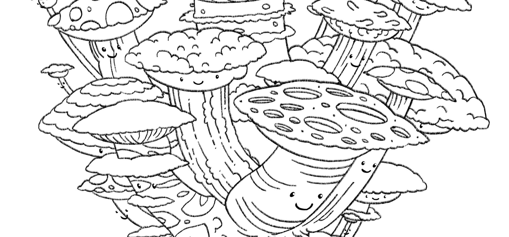 Space Shrooms Coloring Page | Saturday Morning Cartoons