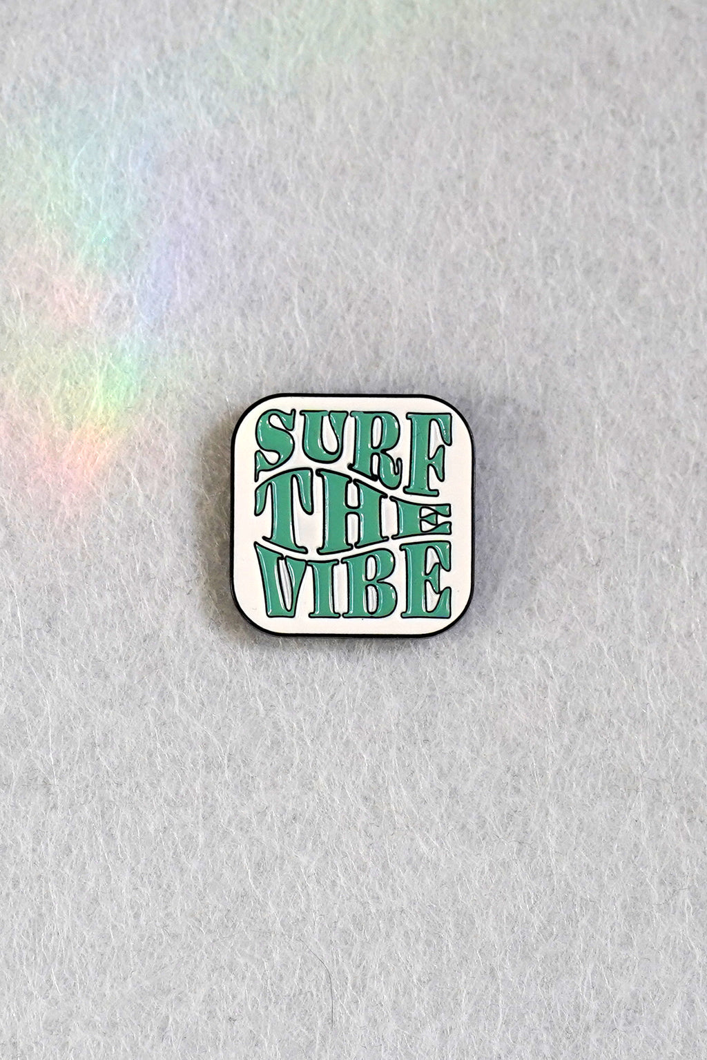 Surf the Vibe Enamel Pin | Patreon Pin Club