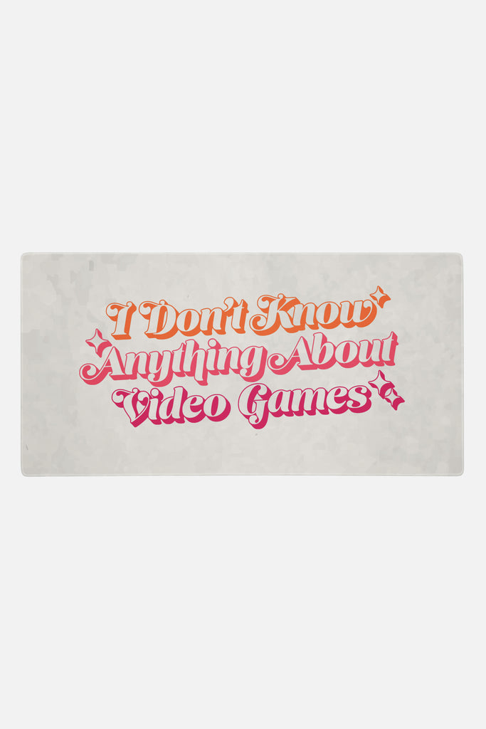 I Don't Know Anything About Video Games Gaming Mat | Sam Maggs