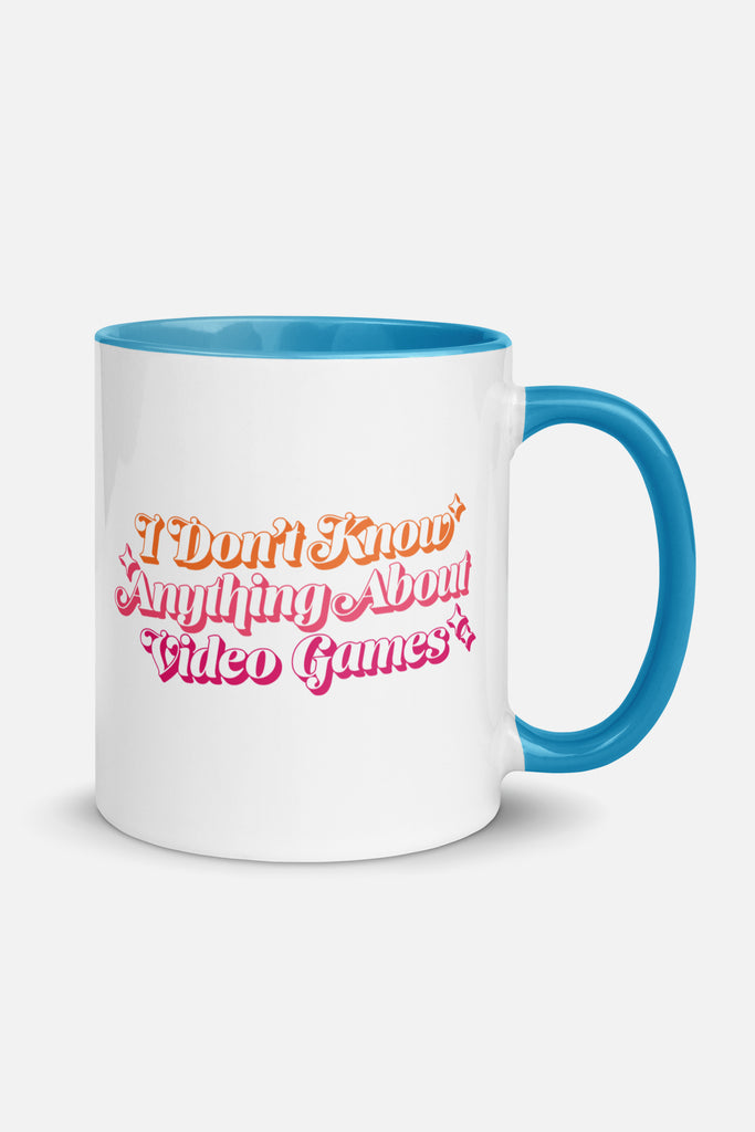 I Don't Know Anything About Video Games Colorful Mug | Sam Maggs