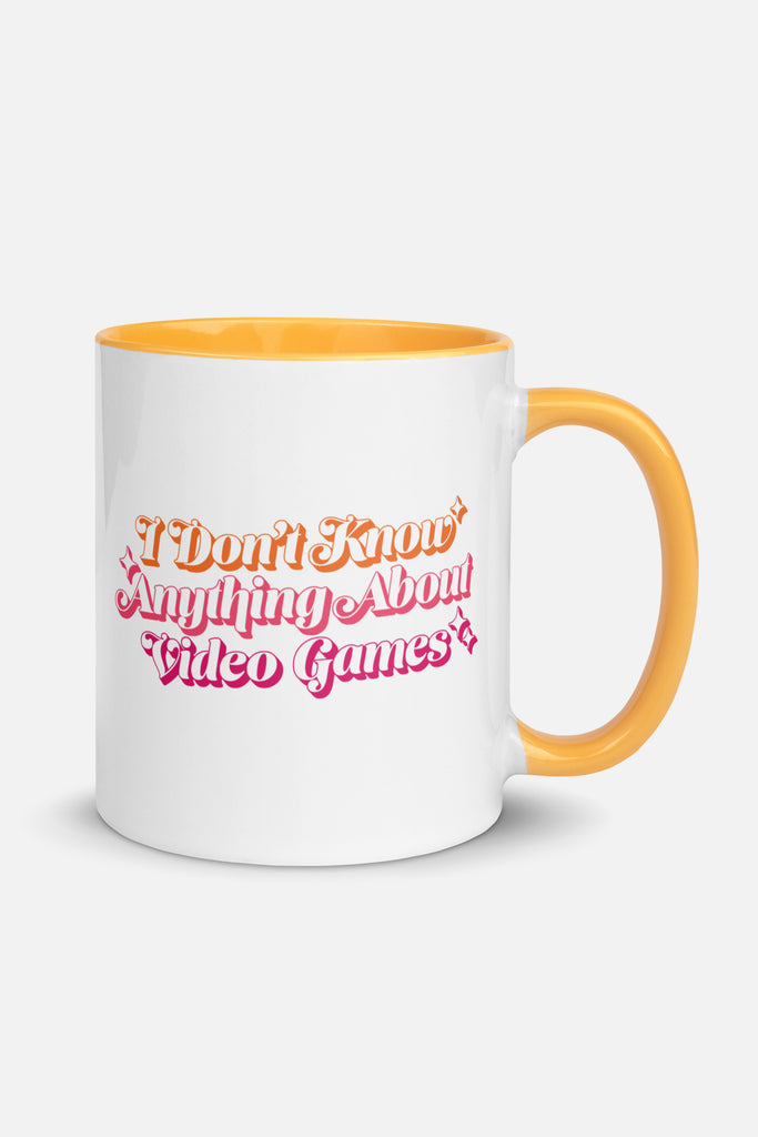 I Don't Know Anything About Video Games Colorful Mug | Sam Maggs