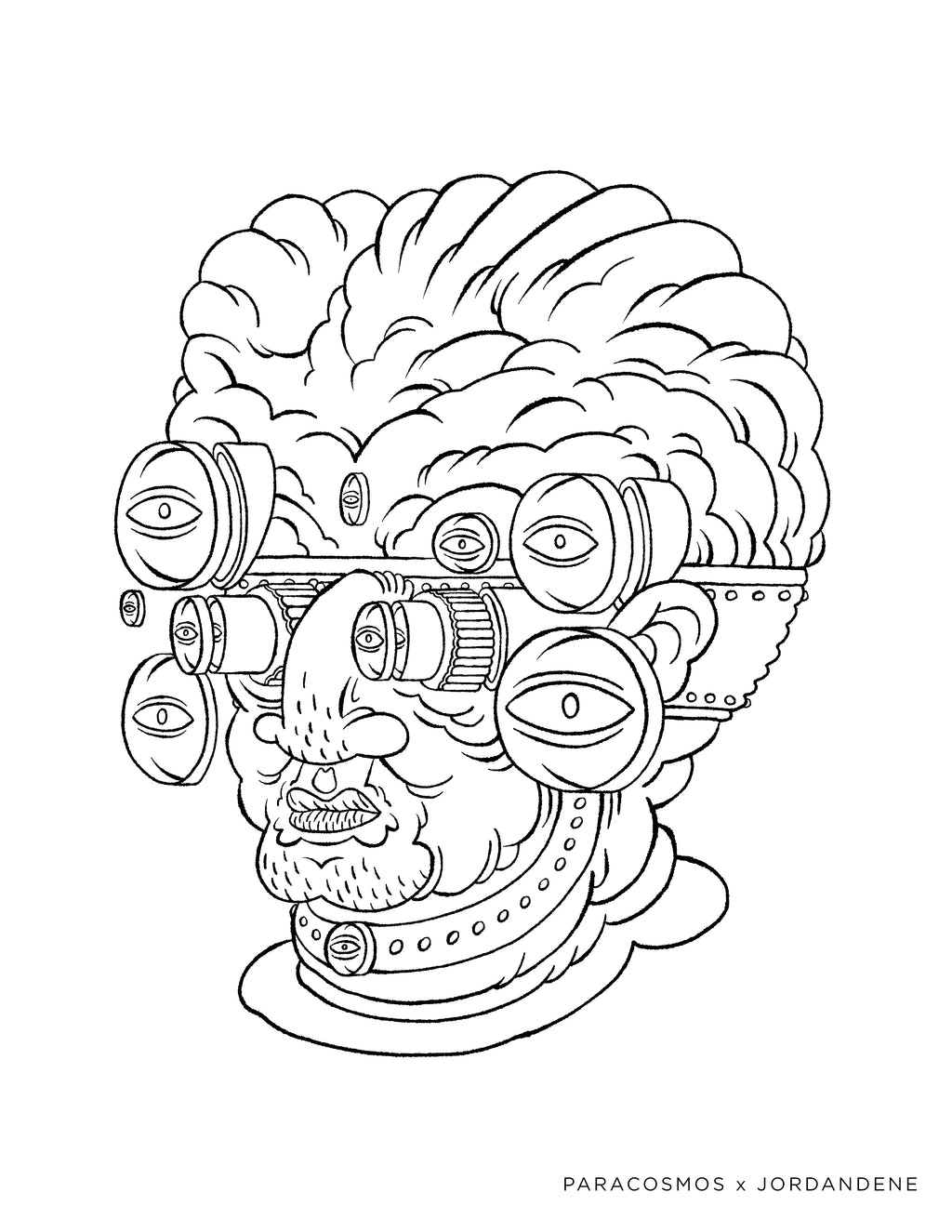 Granny's Watching Free Coloring Page