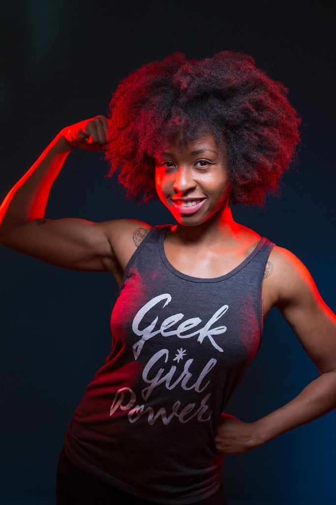 Geek Girl Power Unisex Tank Top