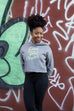Geek Girl Power Crop Hoodie