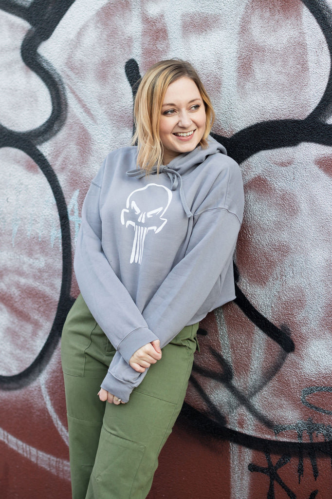 Let's Be Frank Crop Hoodie