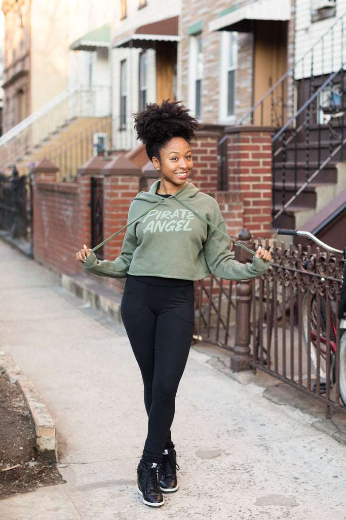 Pirate Angel Crop Hoodie