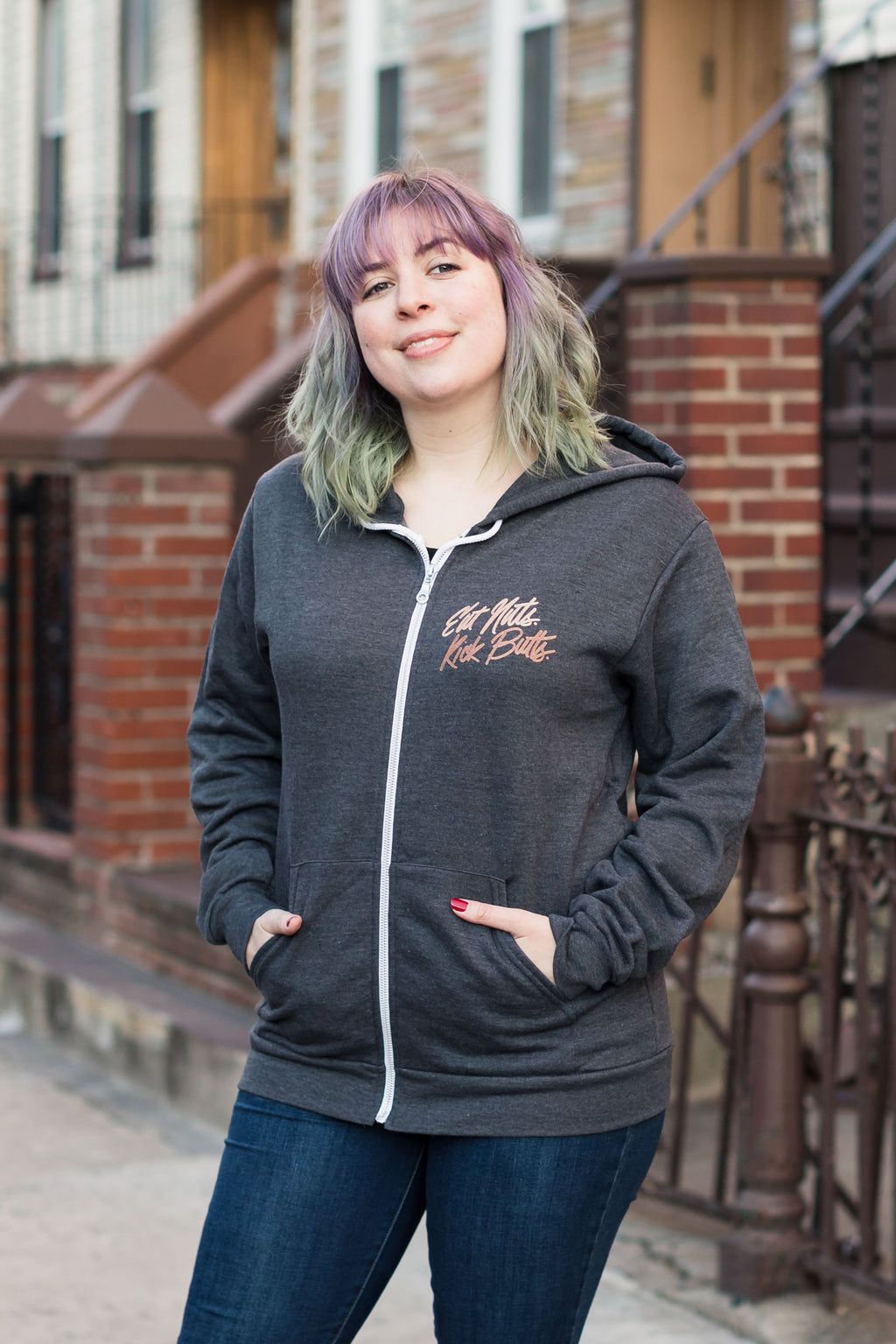 Squirrel Girl Inspired Zip Up Hoodie