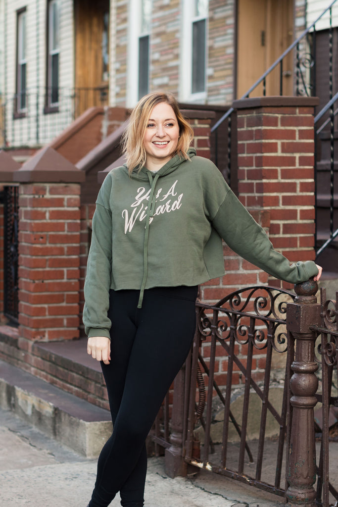 Yer a Wizard Crop Hoodie