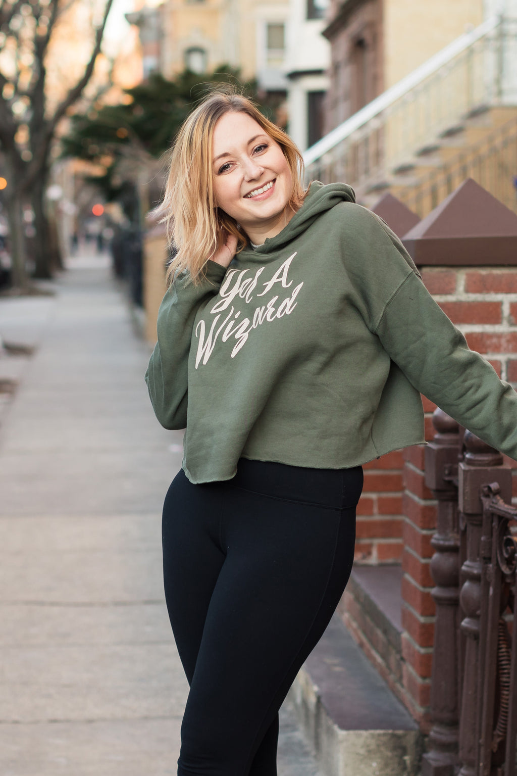 Yer a Wizard Crop Hoodie