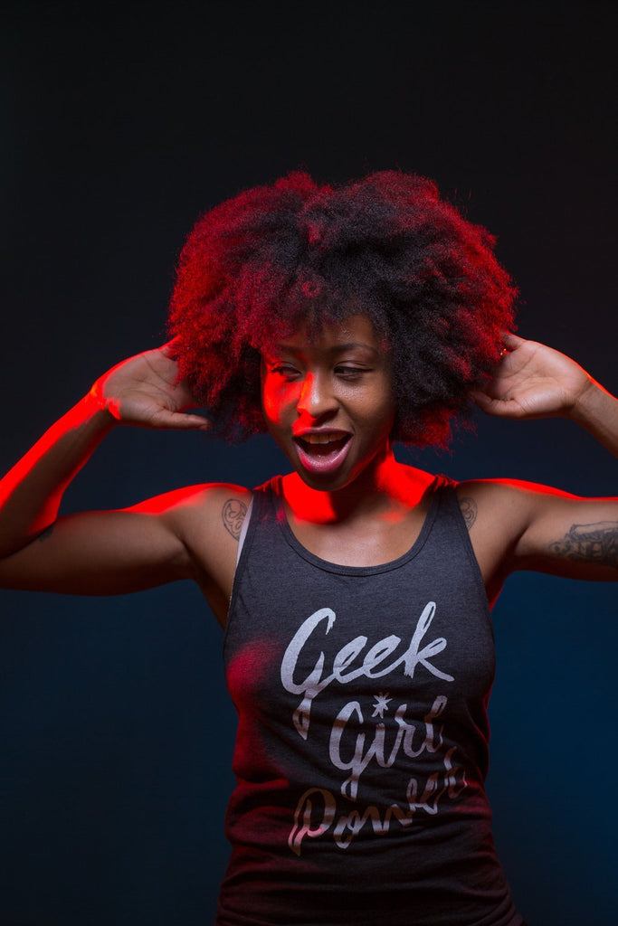 Geek Girl Power Unisex Tank Top
