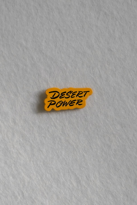 Desert Power Enamel Pin | Patreon Pin Club
