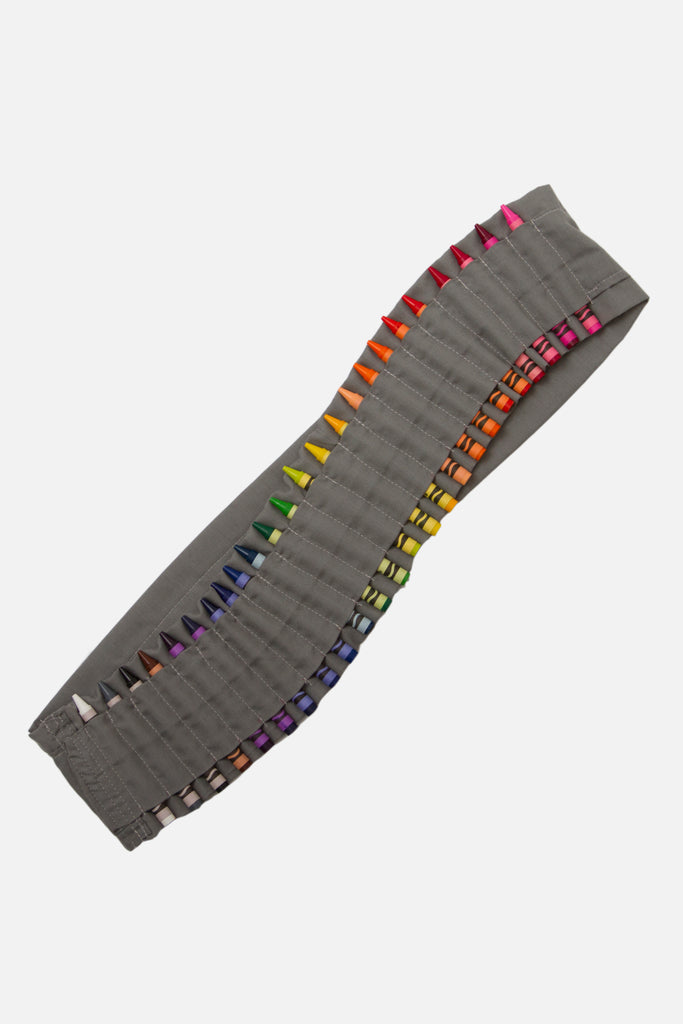 Kids Crayon Bandolier | Gray