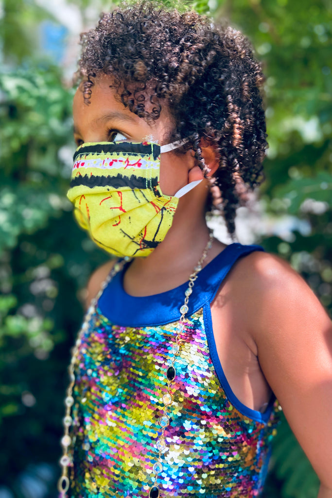 Elastic Shuri Inspired Face Mask