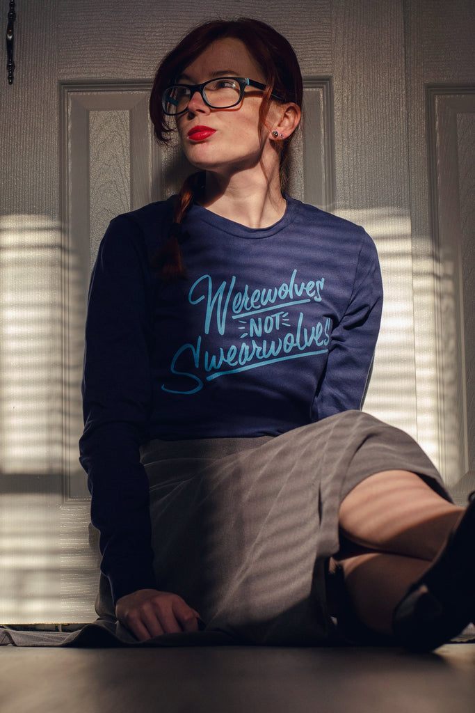 Werewolves Not Swearwolves Crop Sweatshirt