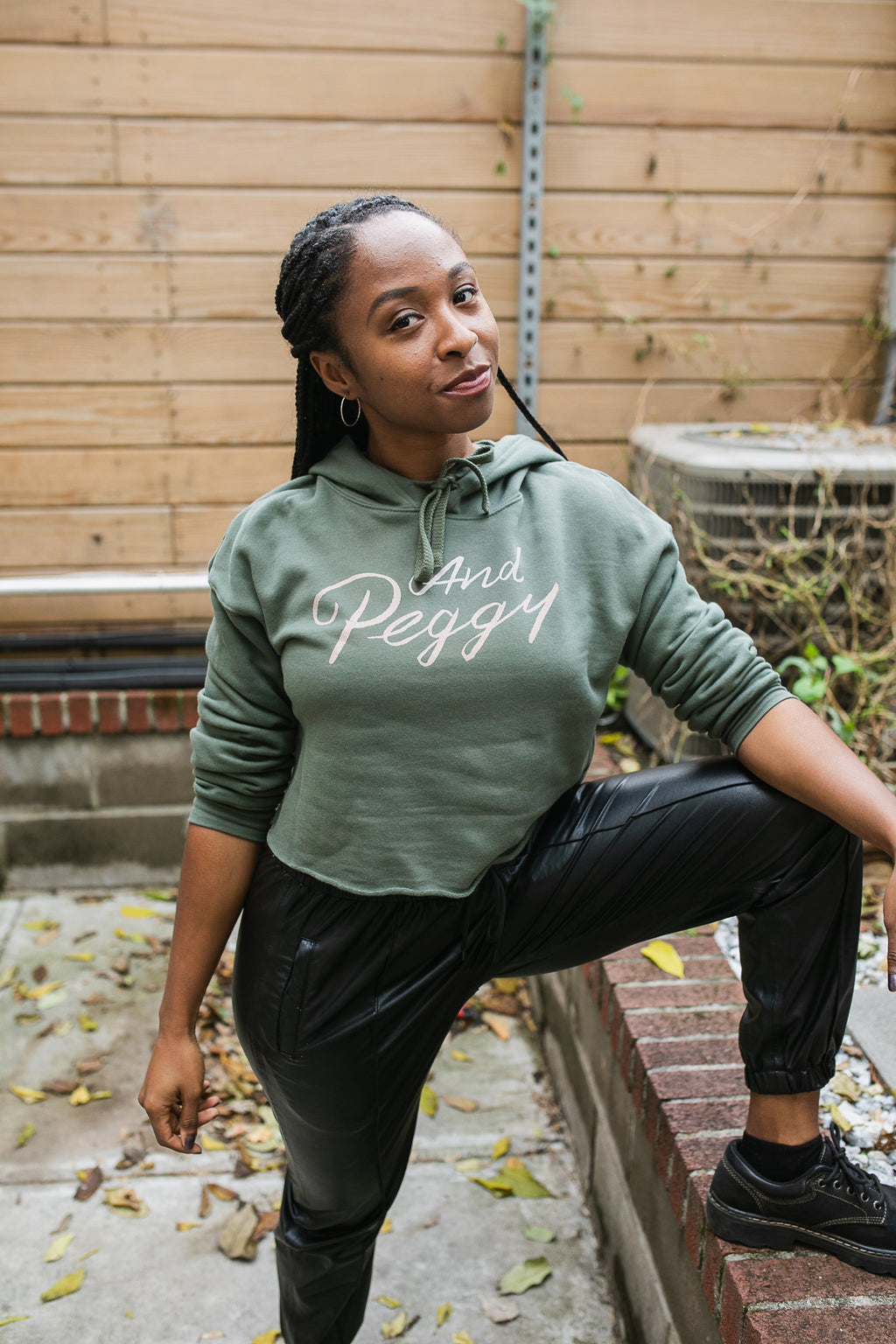 And Peggy Crop Hoodie