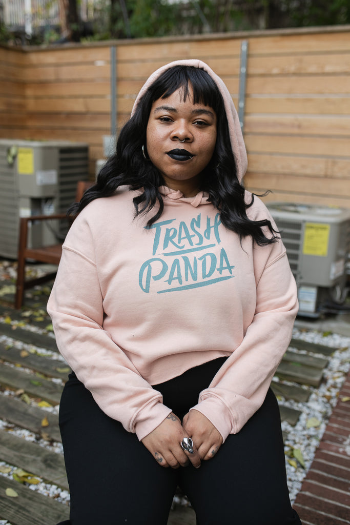 Trash Panda Crop Hoodie