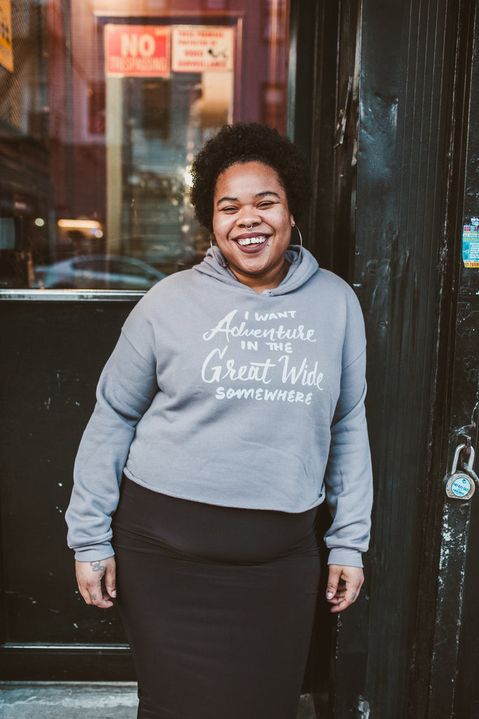 I Want Adventure Crop Hoodie