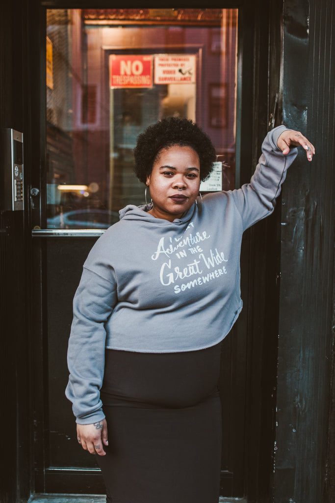I Want Adventure Crop Hoodie