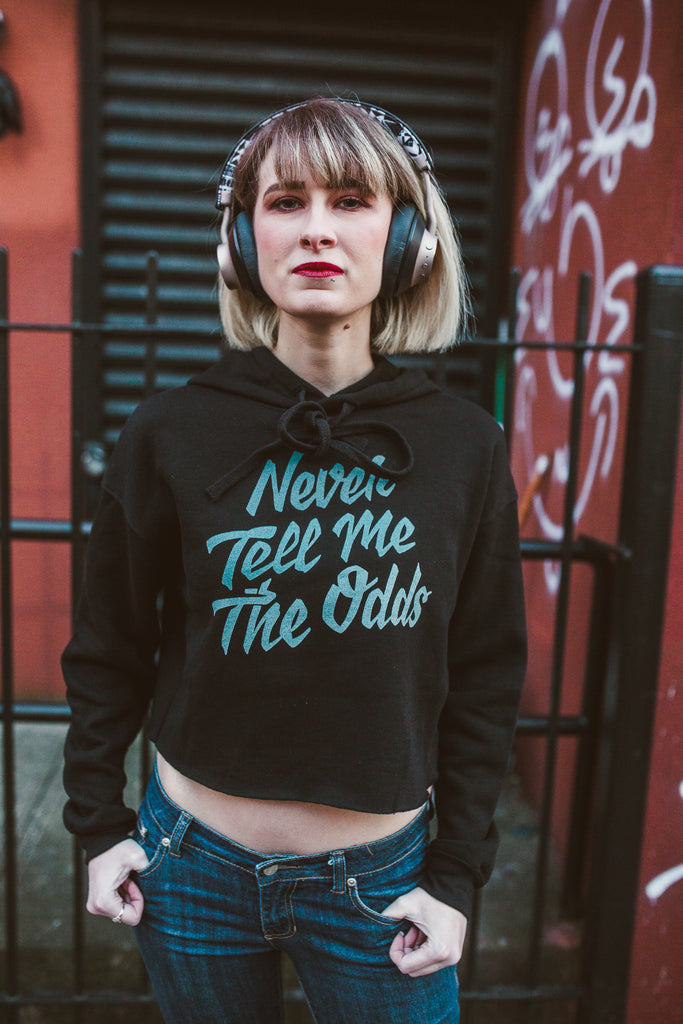 Never Tell Me the Odds Crop Hoodie