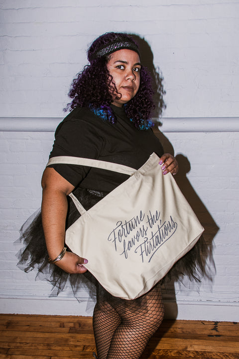 Fortune Favors the Flirtatious Large Eco Tote Bag | Mackenzi Lee