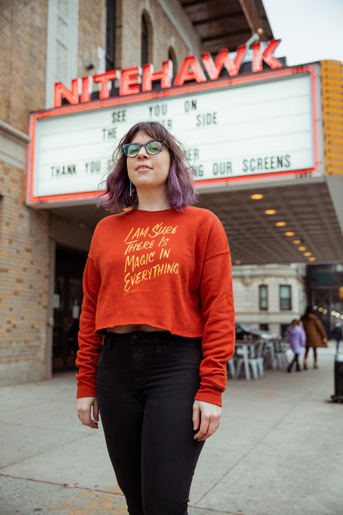 I Am Sure There is Magic in Everything Crop Sweatshirt | The Secret Garden