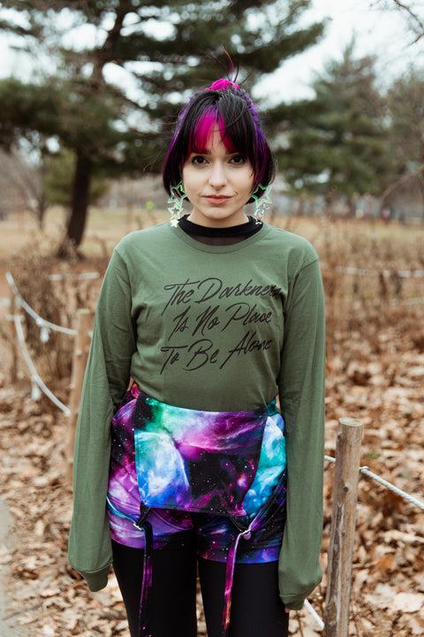 The Darkness is No Place to Be Alone Unisex Long Sleeve Tee | The Invisible Life of Addie LaRue