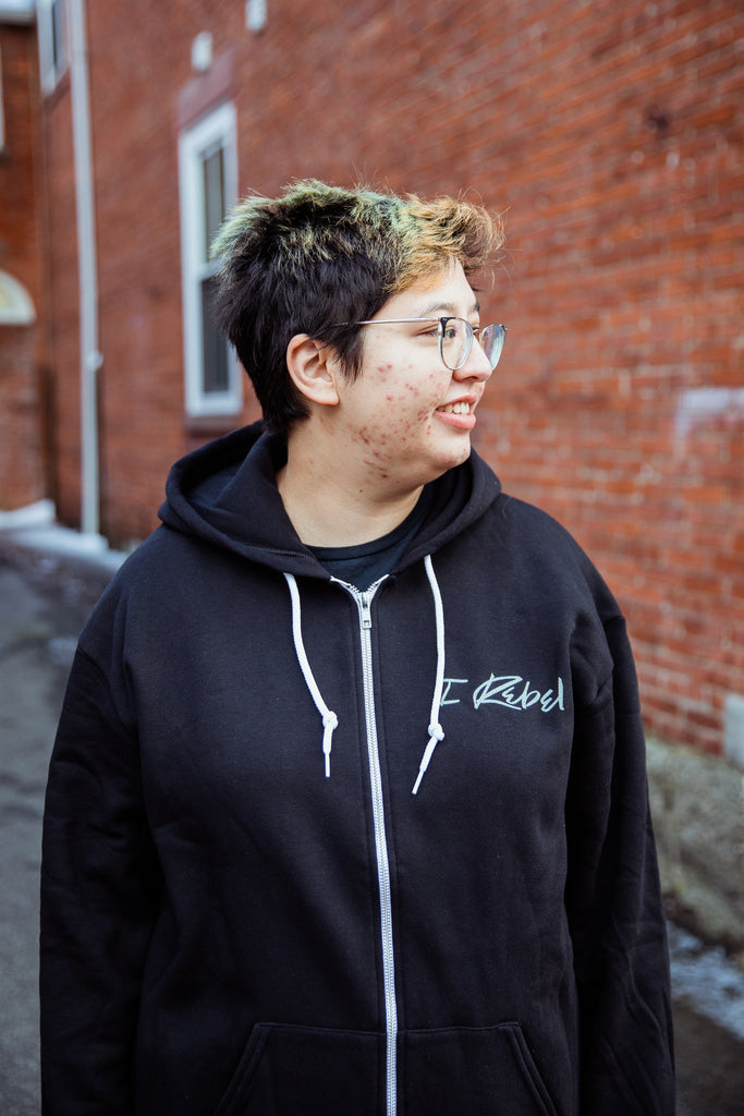 I Rebel Zipper Hoodie