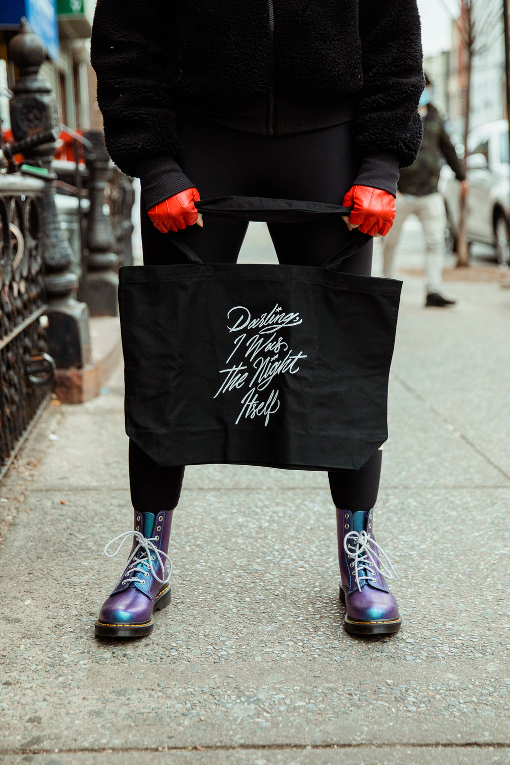 Darling, I Was the Night Itself Large Eco Tote | The Invisible Life of Addie LaRue