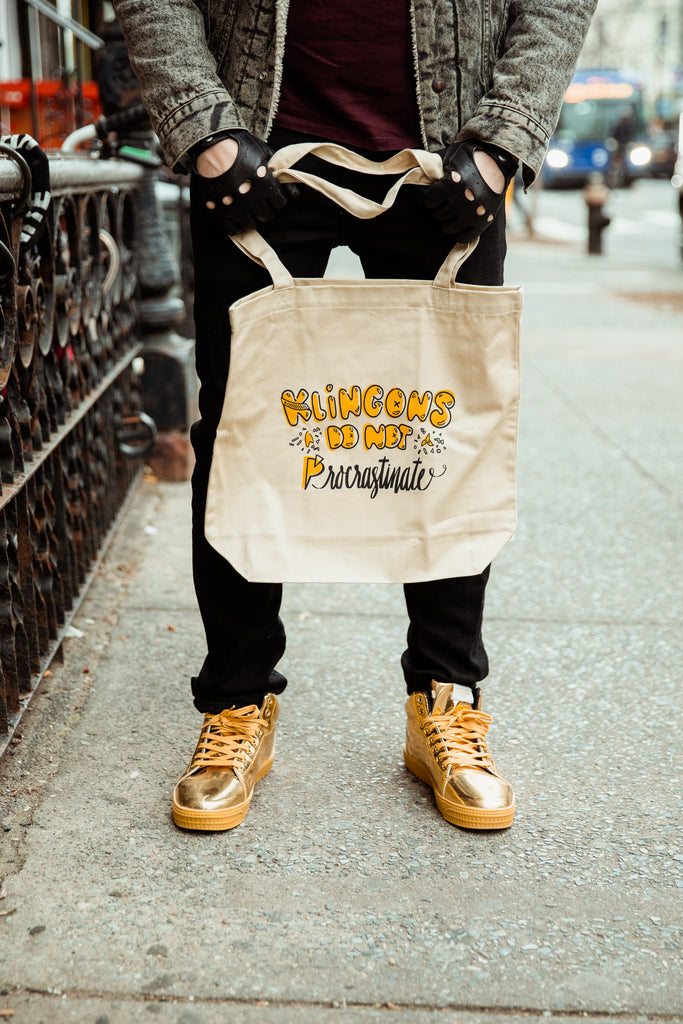 Procrastinate Large Eco Tote