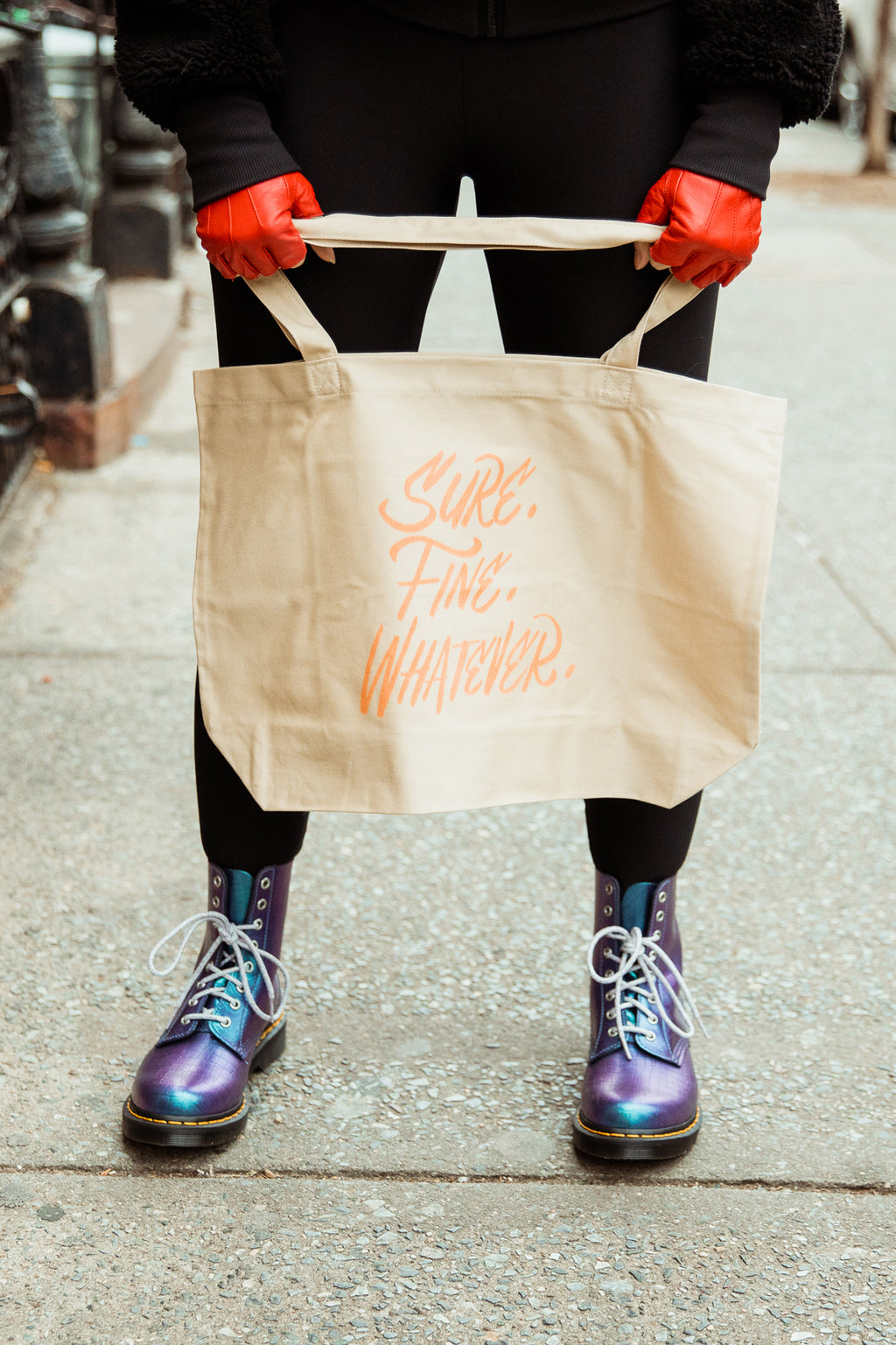 Sure. Fine. Whatever. Large Eco Tote