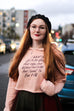I Want to Feel It All Fitted Crop Hoodie | Mackenzi Lee