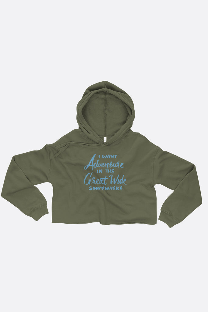I Want Adventure Crop Hoodie