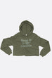 Coffee and Contemplation Crop Hoodie