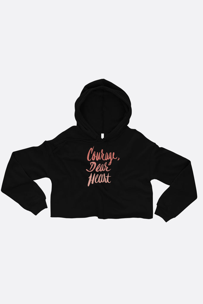 Courage Dear Heart Crop Hoodie