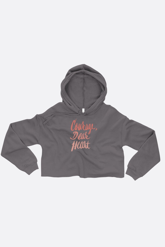 Courage Dear Heart Crop Hoodie