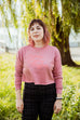 Calmly Eating Muffins Fitted Crop Sweatshirt | The Importance of Being Earnest