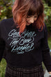 God Bless the Book People Crop Sweatshirt | Mackenzi Lee