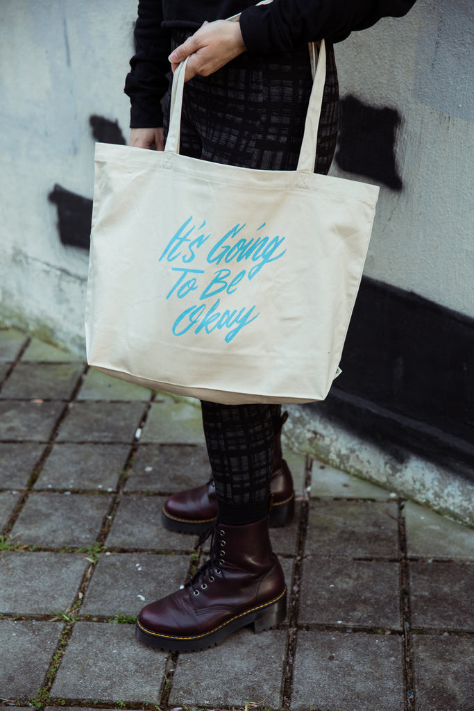 It's Going to Be Okay Large Eco Tote Bag