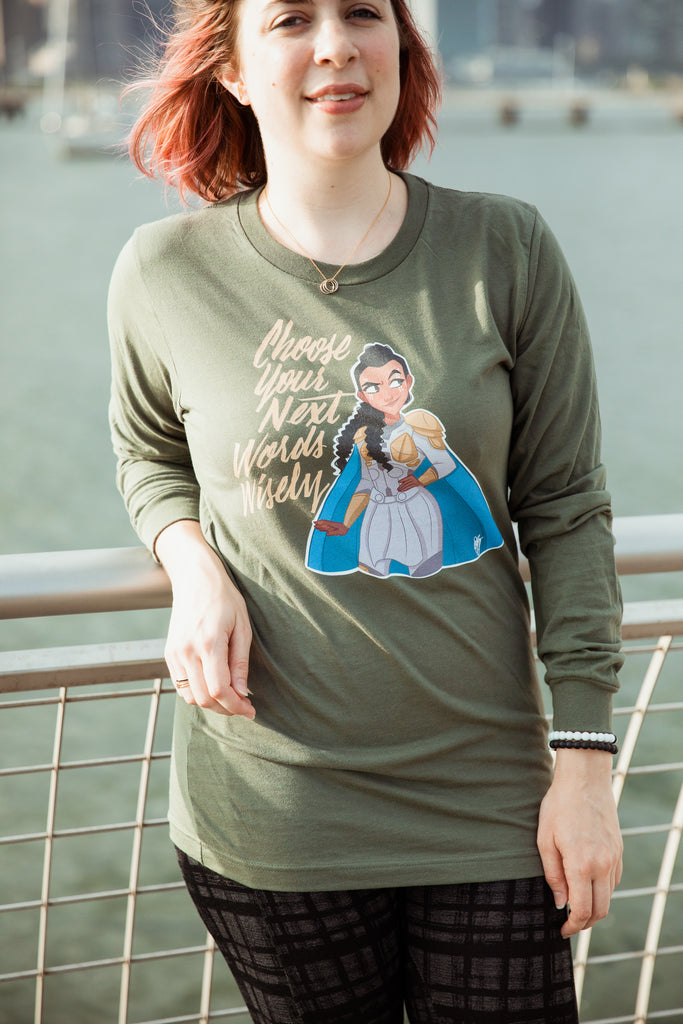 Choose Wisely Unisex Long Sleeve Tee | Butternut Gouache x Jordandene