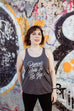 Punch Holes in the Sky Fitted Flowy Racerback Tank