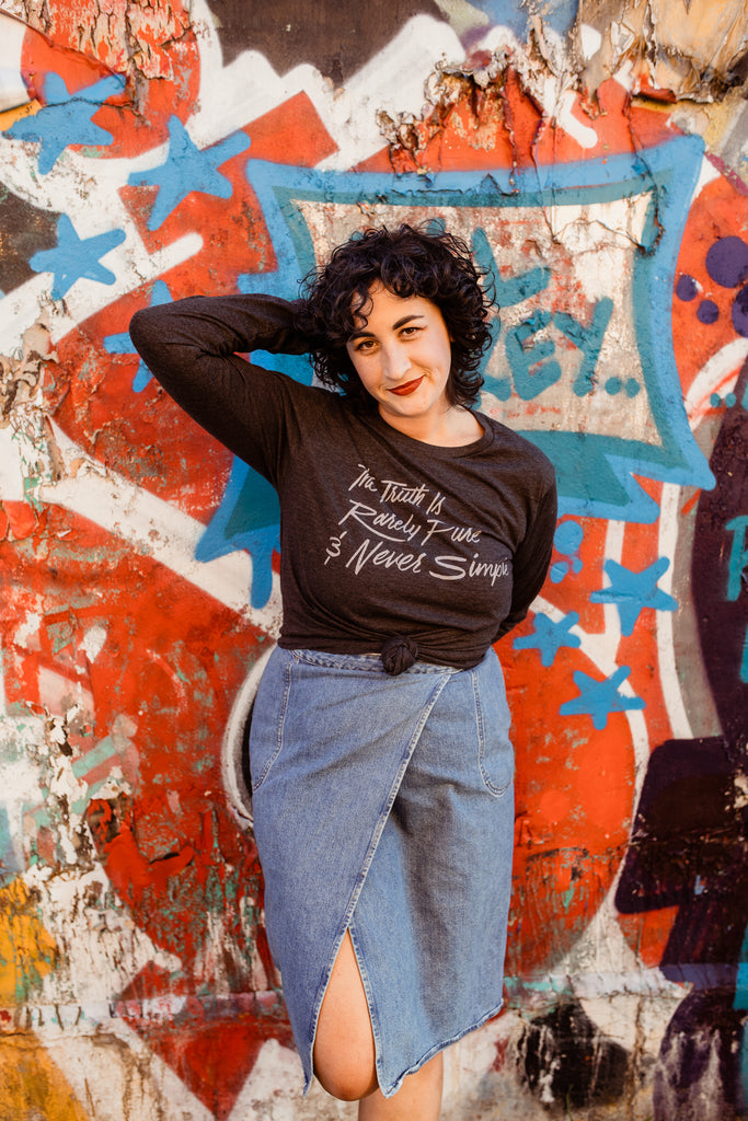 The Truth is Rarely Pure Unisex Long Sleeve Tee | The Importance of Being Earnest