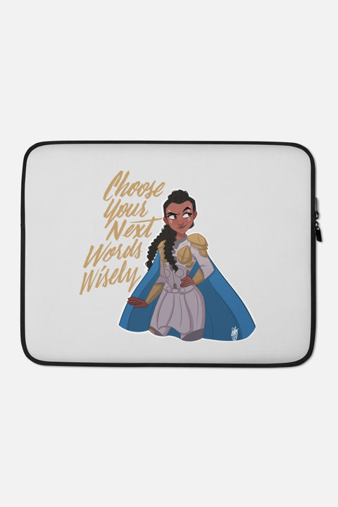 Choose Wisely Laptop Sleeve | Butternut Gouache x Jordandene