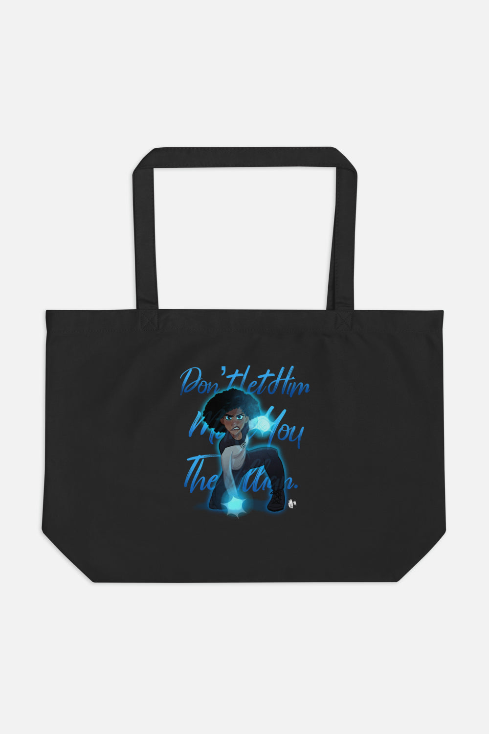 Don't Let Him Make You the Villain Large Eco Tote Bag | Butternut Gouache x Jordandene