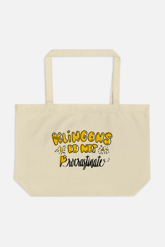 Procrastinate Large Eco Tote