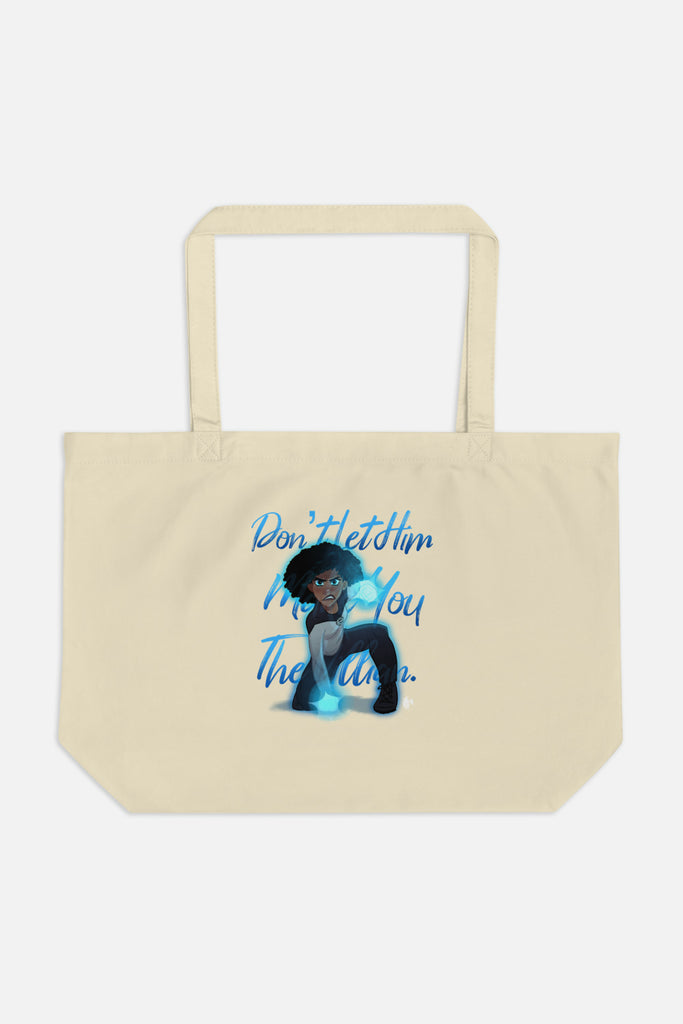 Don't Let Him Make You the Villain Large Eco Tote Bag | Butternut Gouache x Jordandene