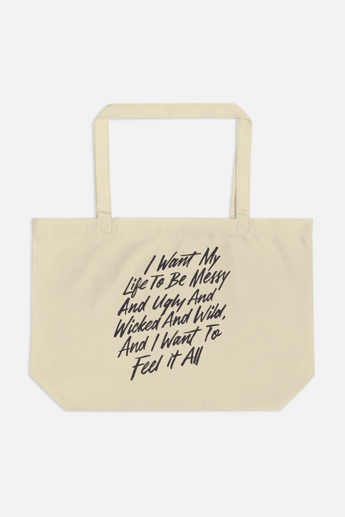 I Want to Feel It All Large Eco Tote | Mackenzi Lee