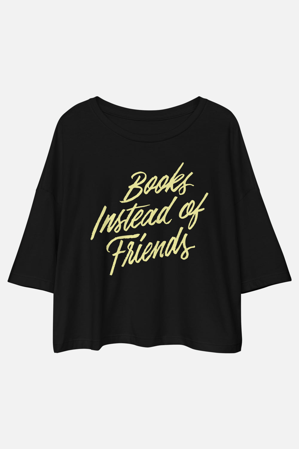 Books Instead of Friends Loose Crop Tee | Mackenzi Lee