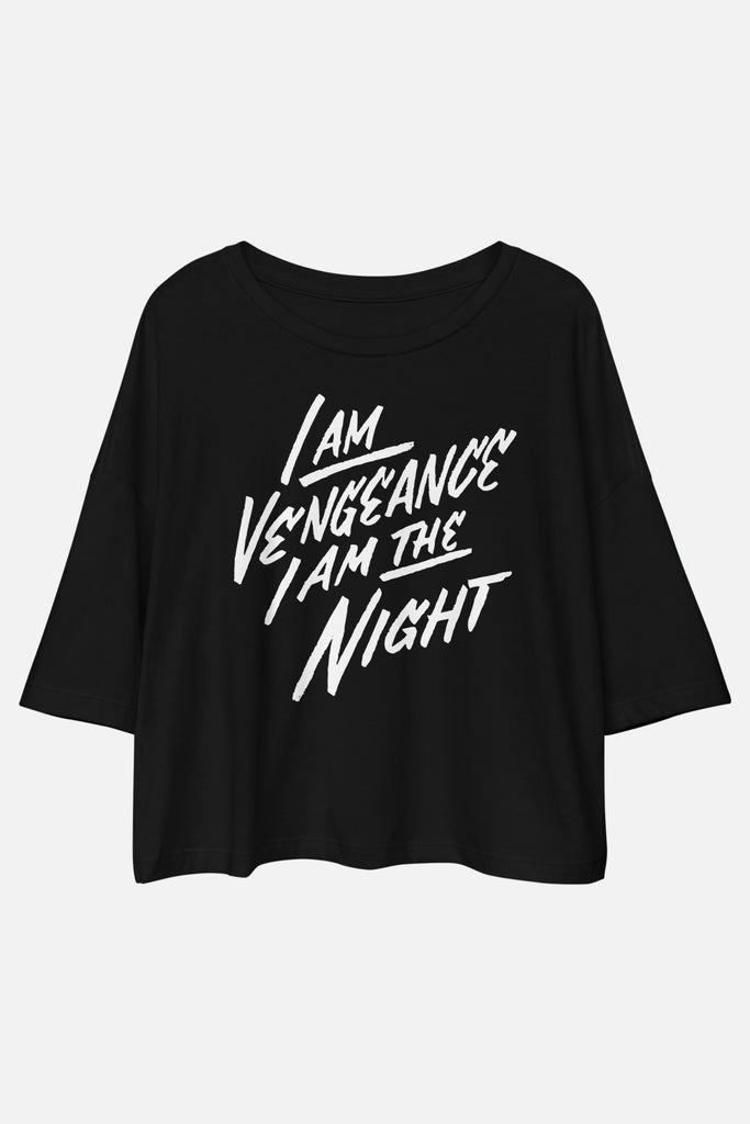 I am Vengeance Loose Crop Tee