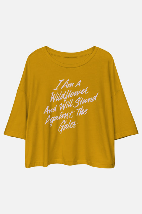 I Am a Wildflower Loose Crop Tee | Mackenzi Lee