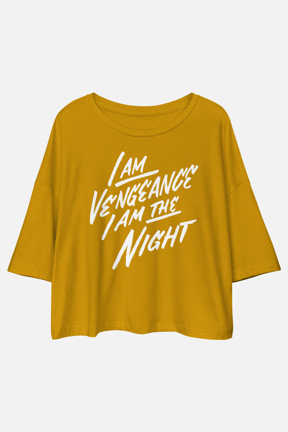 I am Vengeance Loose Crop Tee